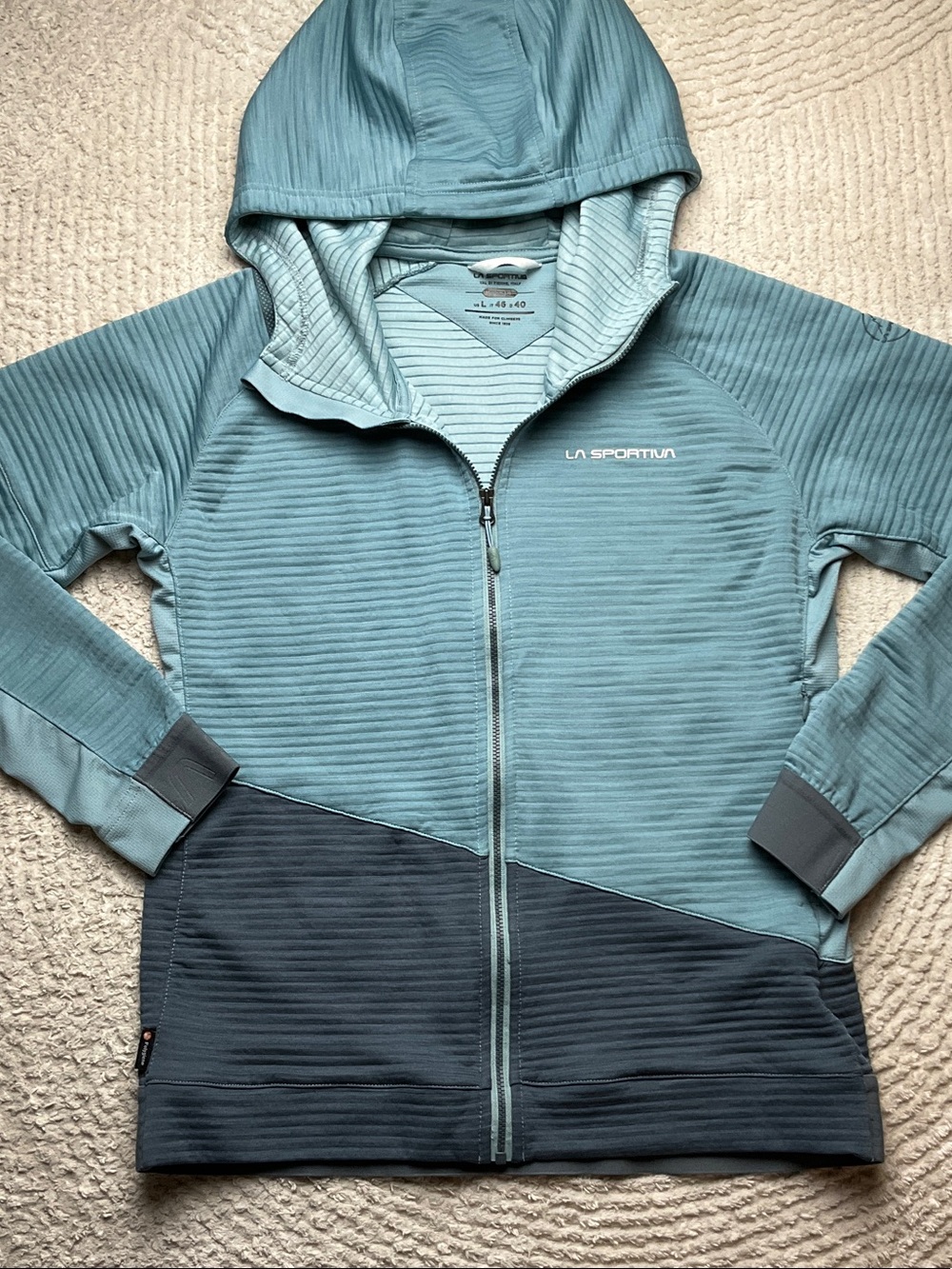 La Sportiva Aim Hoody Two-Tone Hooded Zip Sweatshirt Women’s Size Large